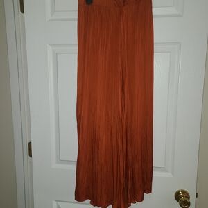 Zara Terracotta Pleated Skirt